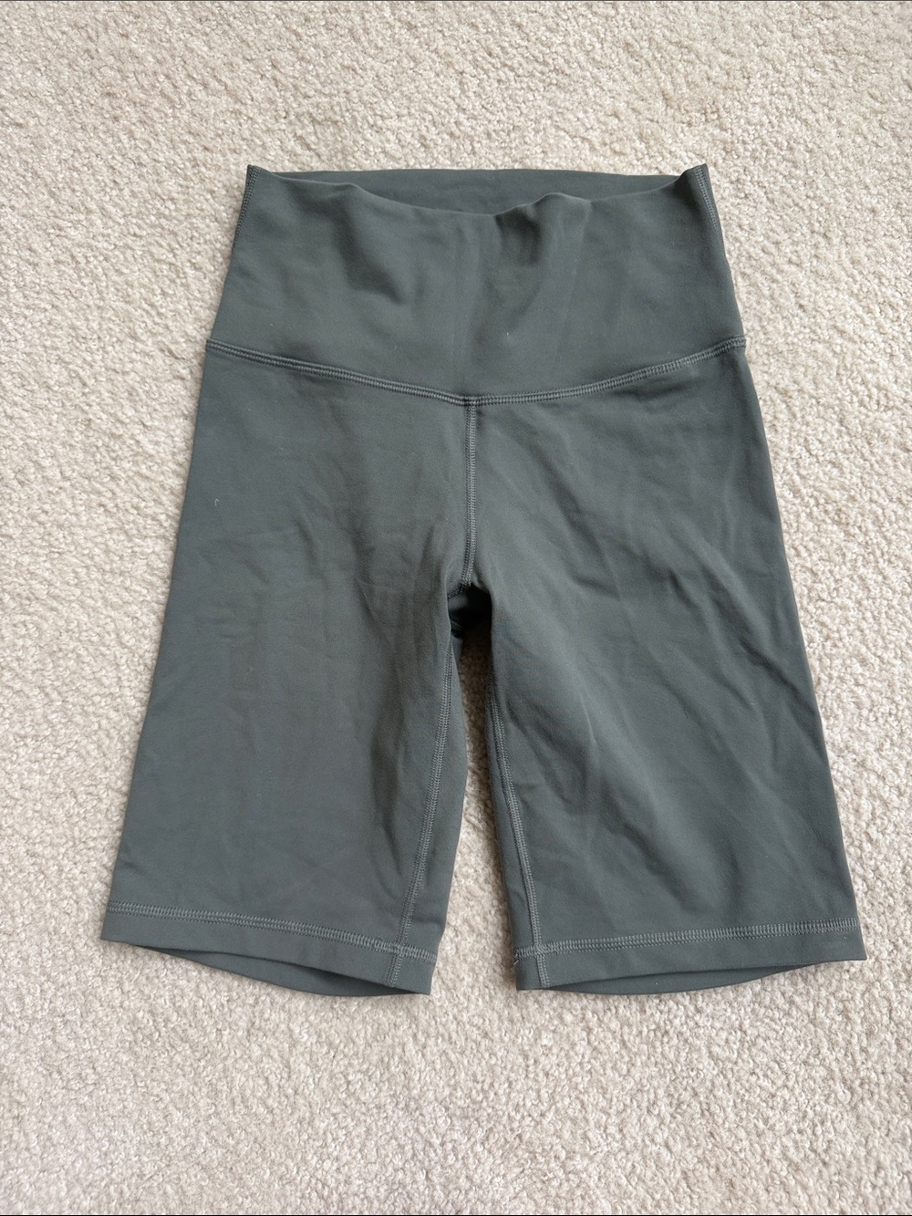 TNA High-Waist Women’s Bike Shorts — Olive Green